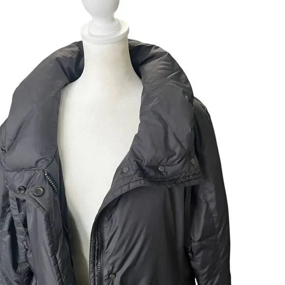 Eileen Fisher Eggshell Recycled Down Nylon Long Puffer Coat L READ DESC - Picture 6 of 12